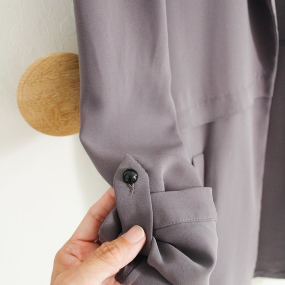 Nordstrom x Bar III Long Line Open Blazer Cardigan with Pockets - SMALL - Picture 4 of 5